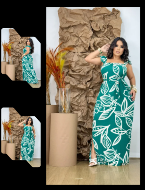 Vestido Longo Duna Estampado