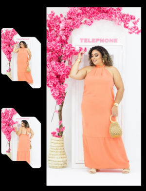 Vestido Longo Duna Liso